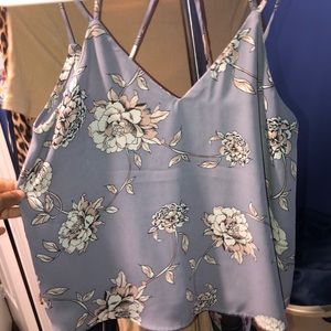 PURPLE FLORAL BLOUSE